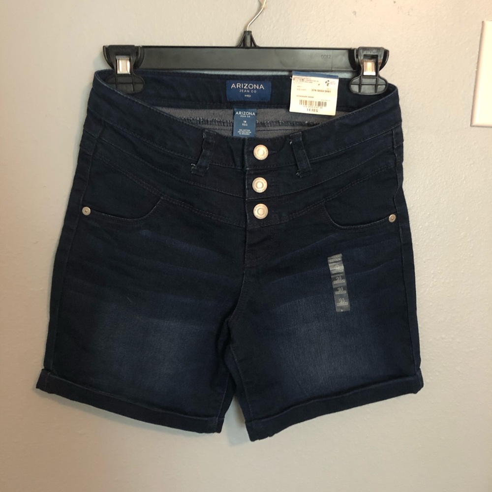 High top girl jean shorts